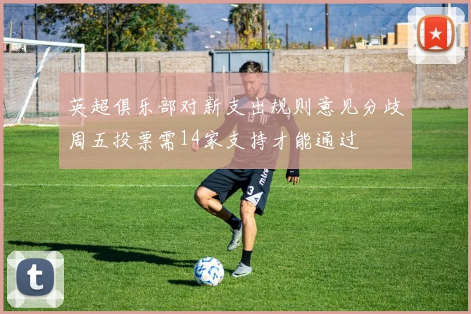 英超俱乐部对新支出规则意见分歧周五投票需14家支持才能通过